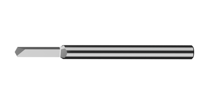 Uncoated Carbide Spade Drill with cutting diameter up to 3mm