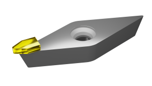MCD tipped insert, brazed on ISO standard carbide insert for super finishing